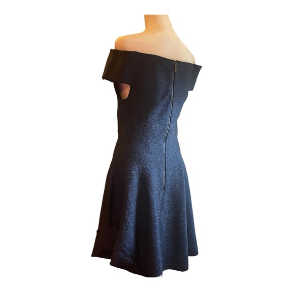 NWT Ted Baker Shelbiy Knitted Bardot Skater Dress. Navy Blue. Size 3 (US Size 6) - Picture 8 of 13